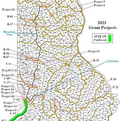Grant Projects Sites Map