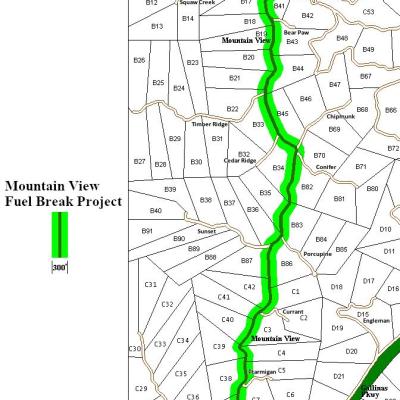 Mountain View Fuel Break Map